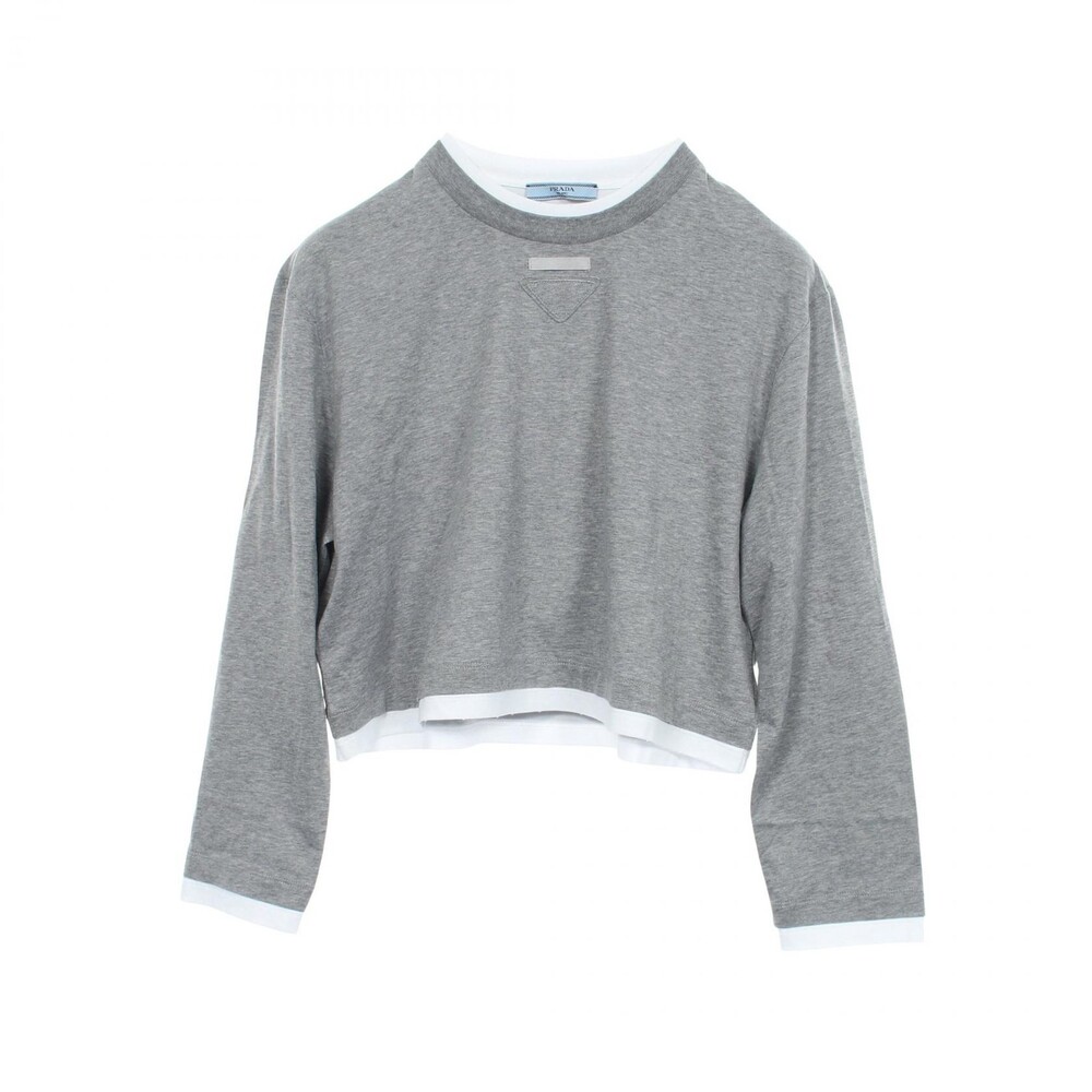 Prada Triangle Long-Sleeved Sweat Shirt #350124P70B